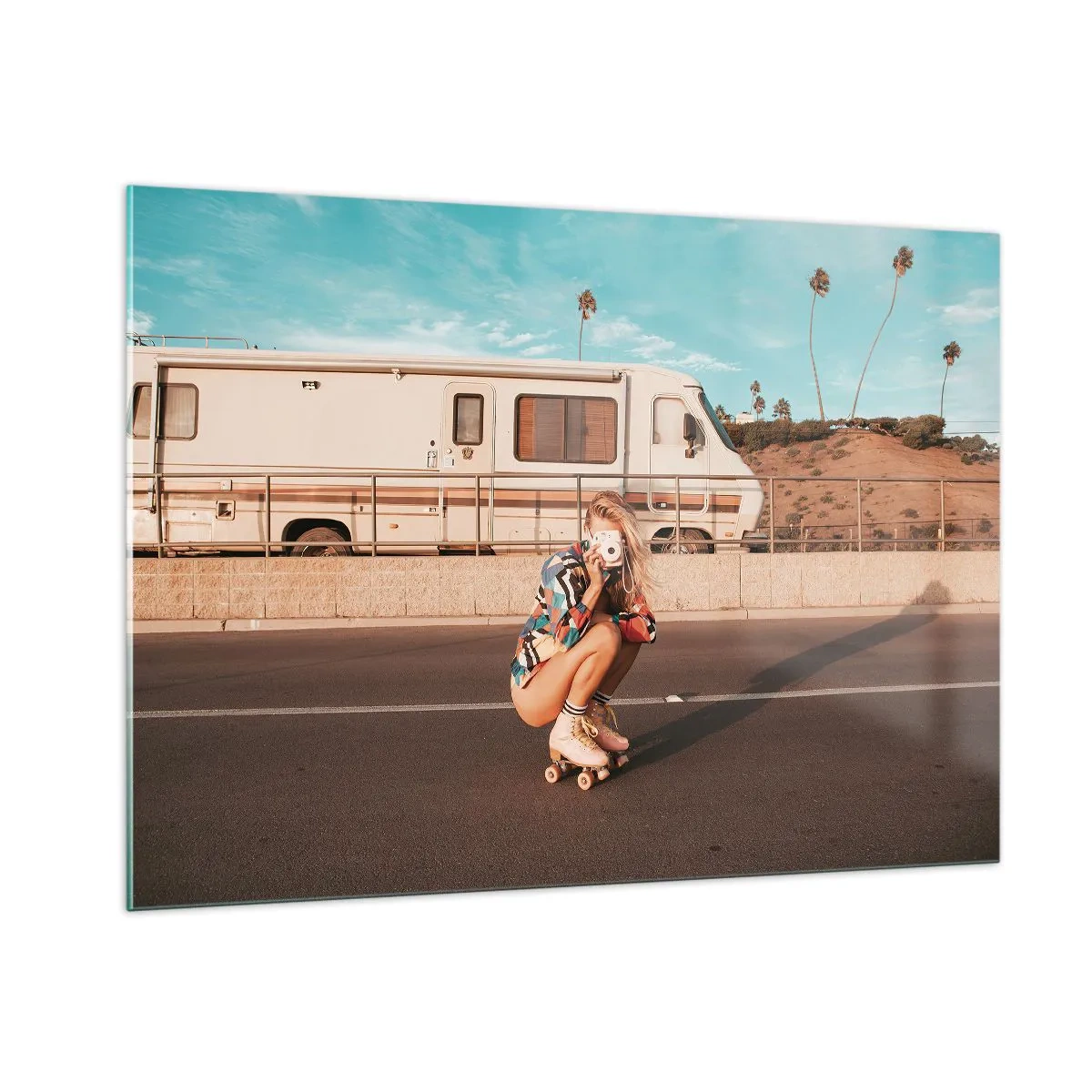 Üveg kép - Mosolyt kérek! - 100x70 cm