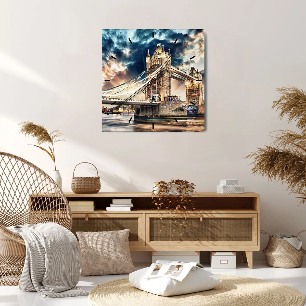 Falióra, Óra - A viktoriánus birodalom emlékműve - 40x40 cm