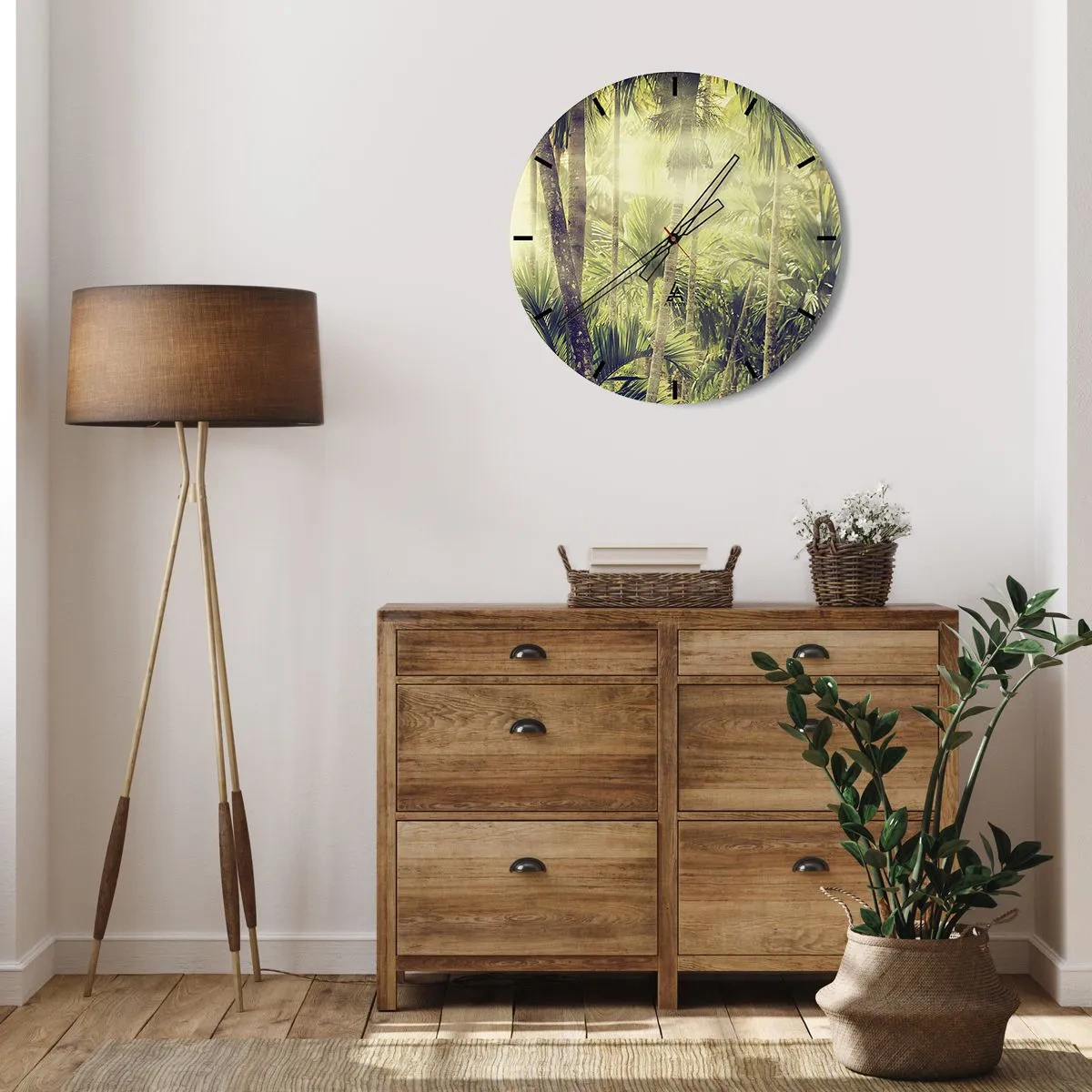 Falióra, Óra - Zöld forróságban - 30x30 cm