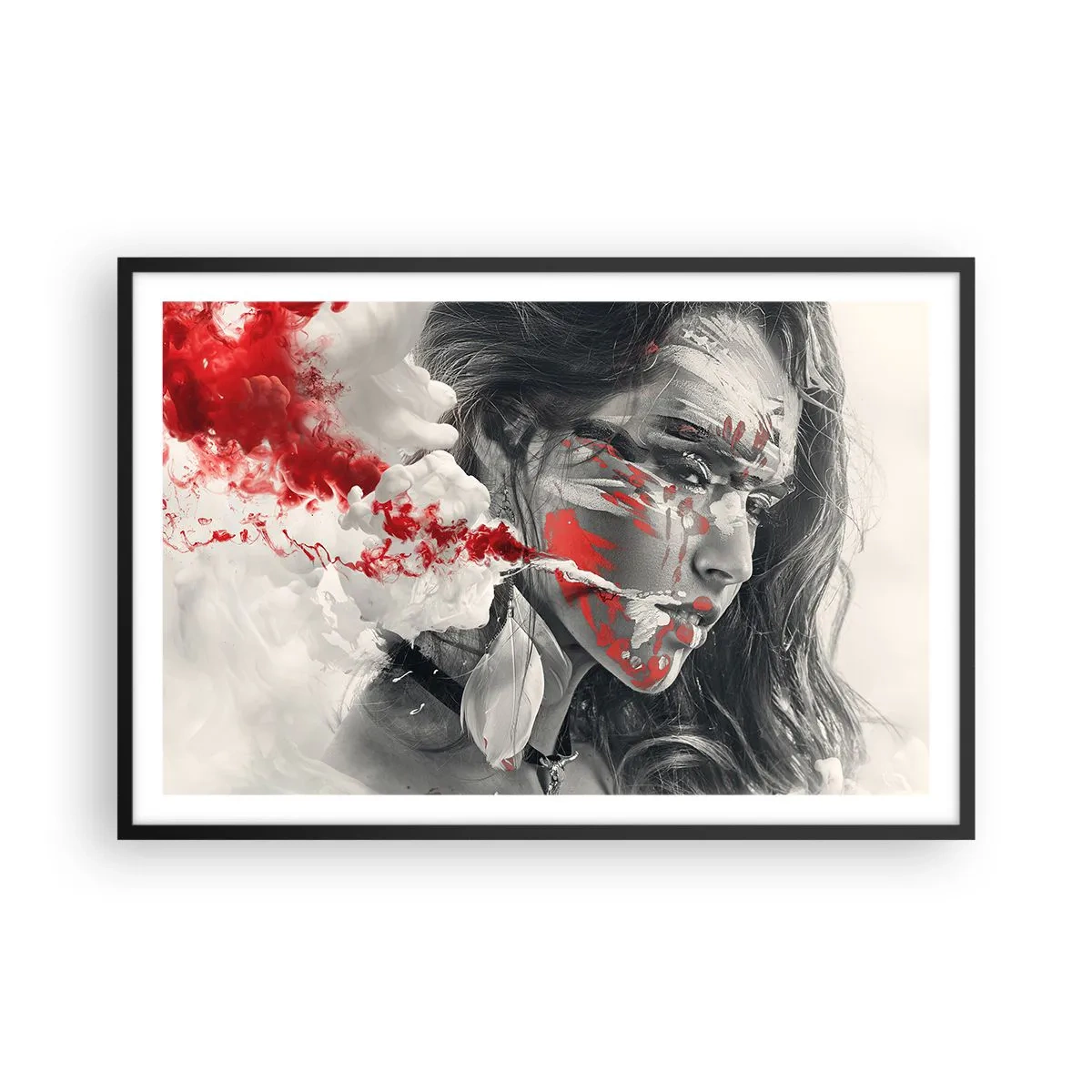 Poszter fehér keretben - Az abszurditás füstjében - 91x61 cm