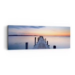 Vászonkép - A derűs szürkület nyugalma - 90x30 cm
