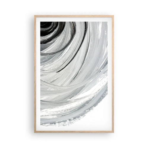 Poszter világos tölgy keretben - Orbitális kompozíció - 61x91 cm