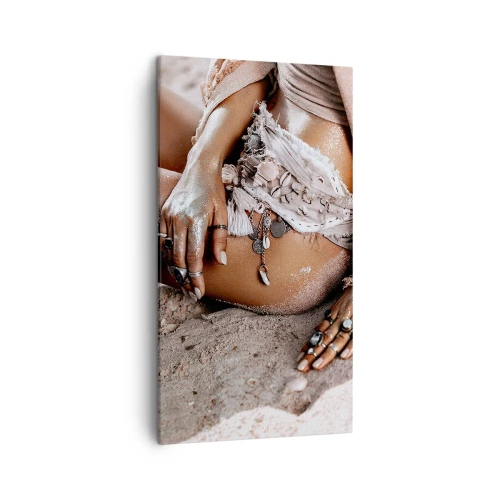 Vászonkép - A hullámok vetettek partra? - 45x80 cm