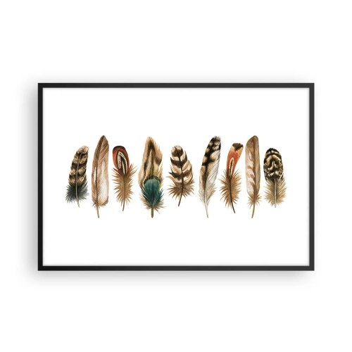 Poszter fehér keretben - Tollas variáció - 91x61 cm