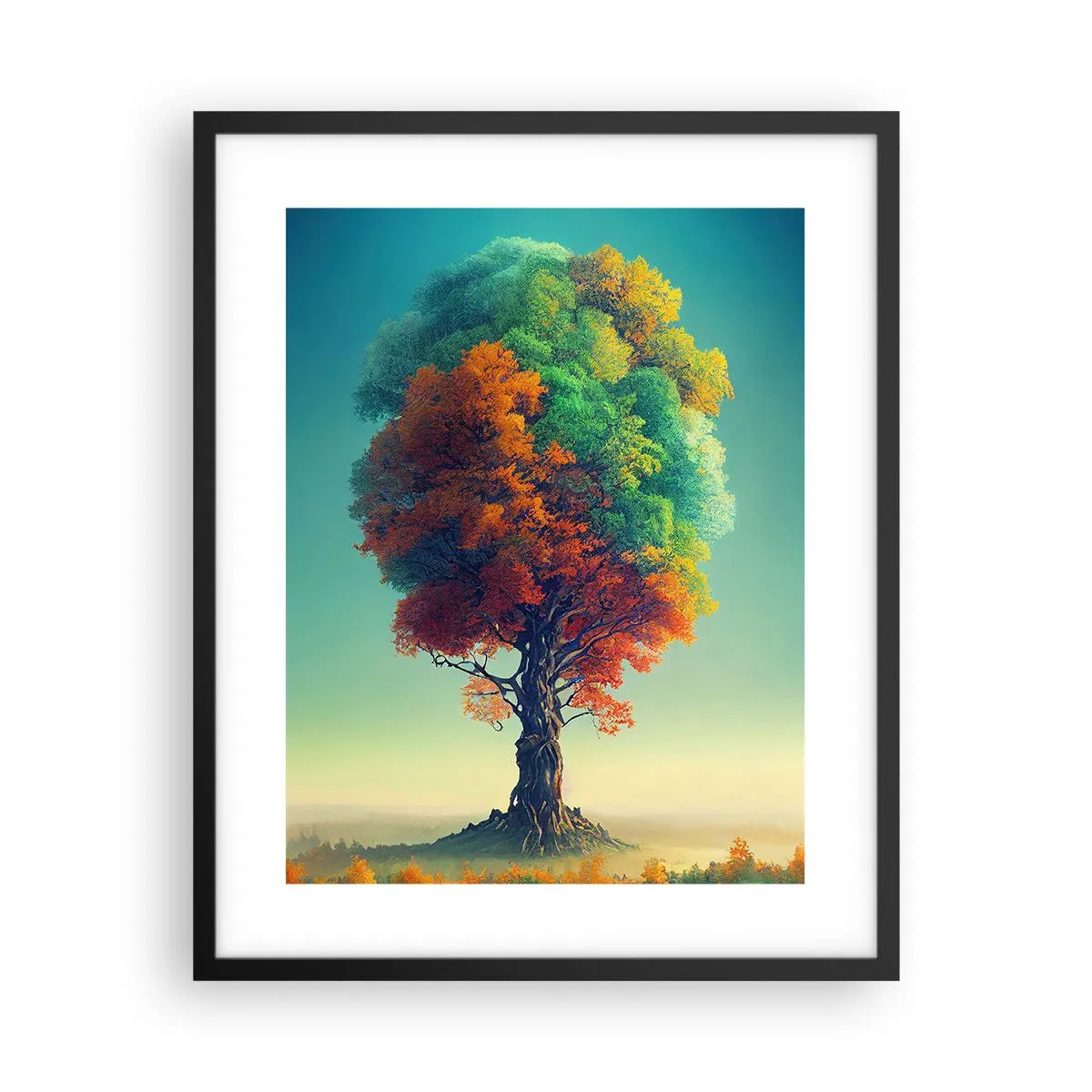 Poszter fehér keretben - Tölgy - a természet atyja - 40x50 cm