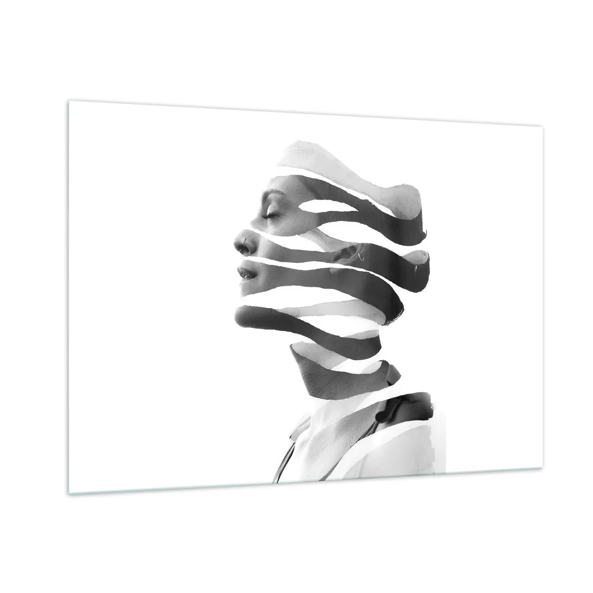 Üveg kép - Szürreális portré - 100x70 cm