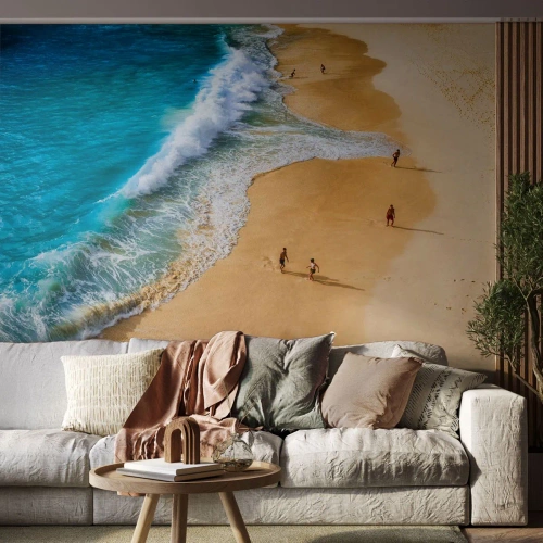 Fotótapéta Premium Canvas - Aztán a nap, a tengerpart... - Strand, Óceán partján, Tenger - 500x350 cm