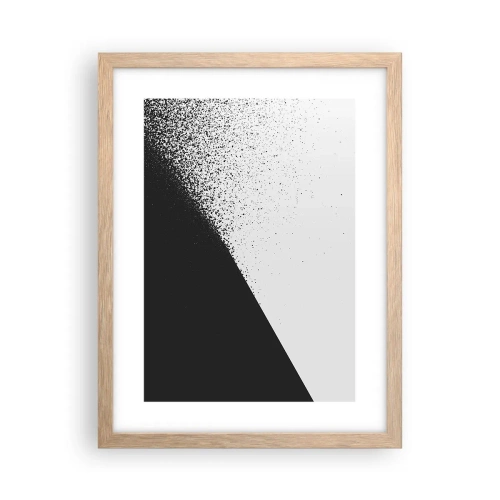 Poszter világos tölgy keretben - Egyre gyorsabban, egyre többet - 30x40 cm