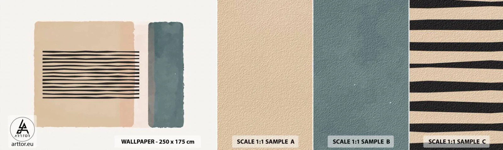 Fotótapéta Minta Öntapadós Deluxe Sticker - Minden rendben - Absztrakció, Grafika, Minimalizmus - 100x30 cm