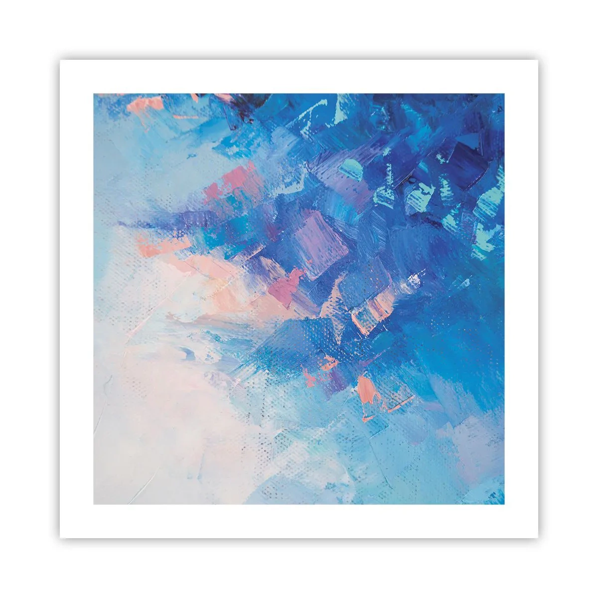 Poszter - Téli absztrakció - 50x50 cm