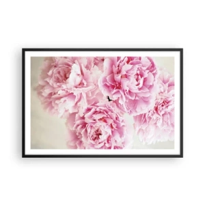 Poszter fehér keretben - Rózsaszín pompában - 91x61 cm