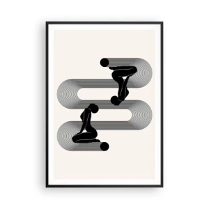 Poszter fehér keretben - Érzéki szimmetria - 70x100 cm