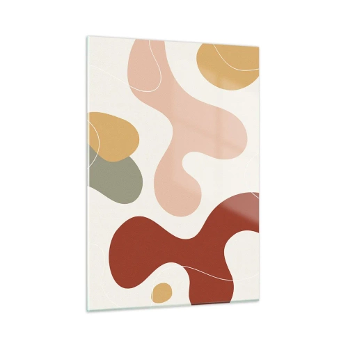 Üveg kép - Pöttyök vagy hullámok? - 50x70 cm