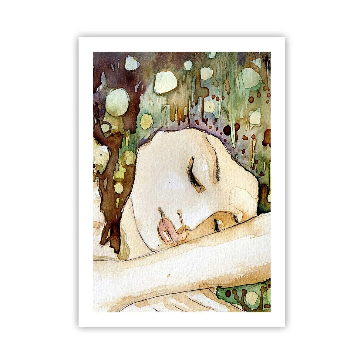 Poszter - Smaragd-ibolya álom - 50x70 cm