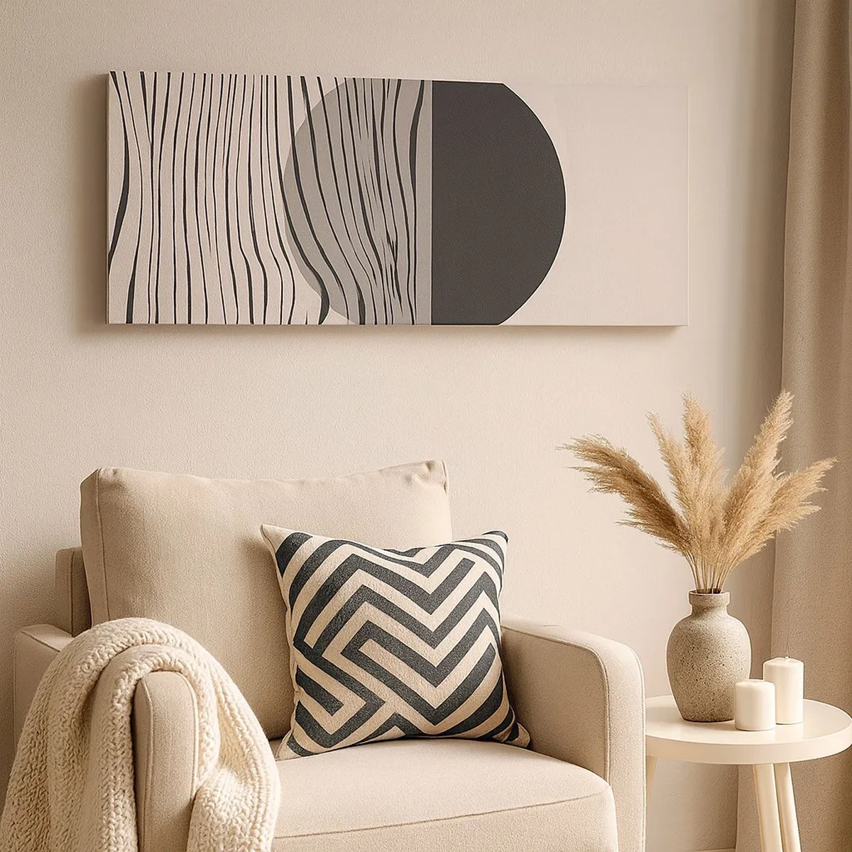 Vászonkép - A feles kompozíciója - 100x40 cm