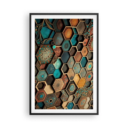 Poszter fehér keretben - Arab ornamentika - egy variáció - 61x91 cm
