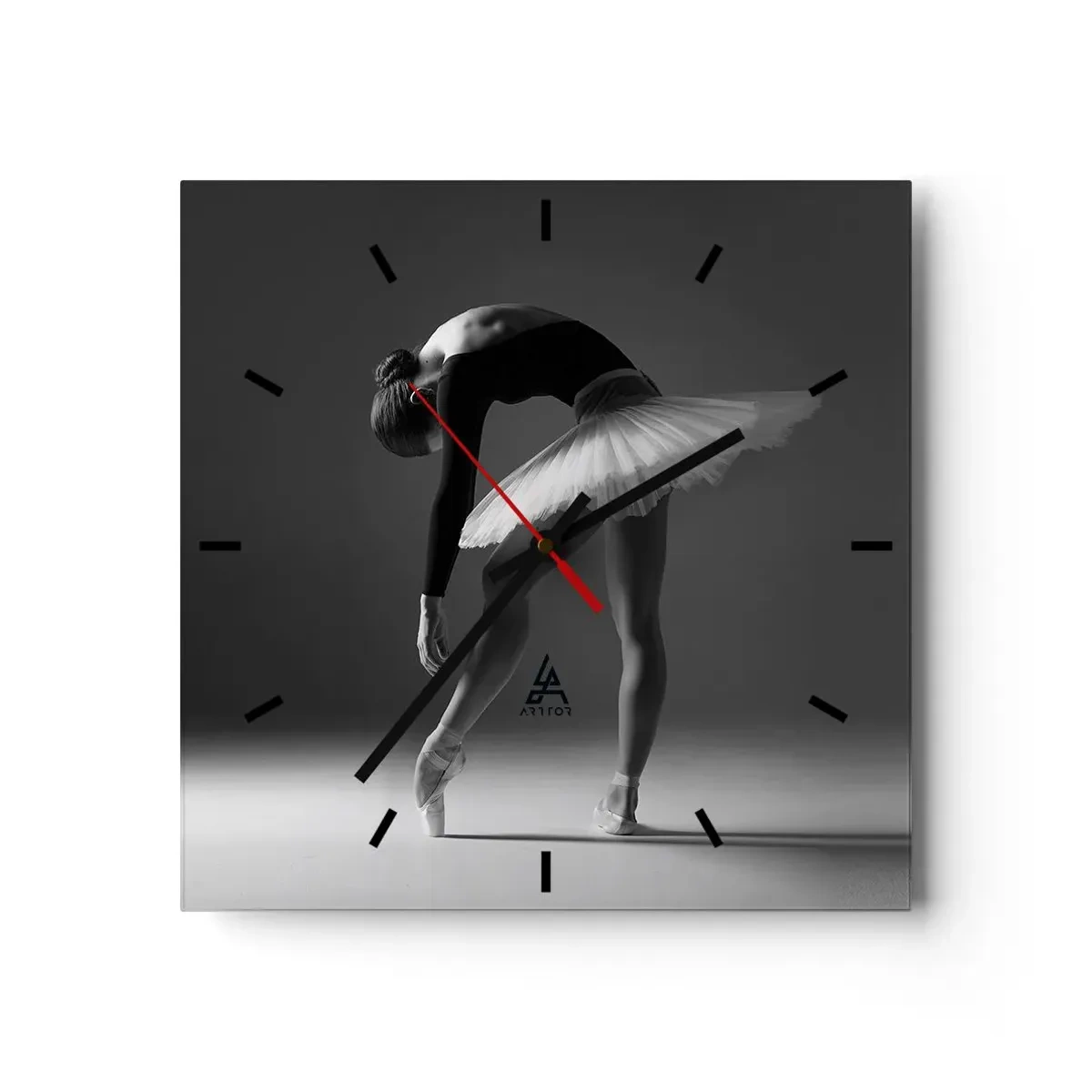 Falióra, Óra - Bella balerina - 40x40 cm