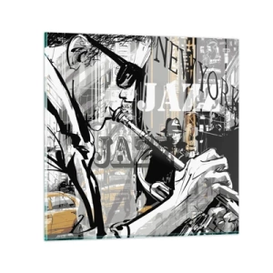 Üveg kép - A New York ritmusában - 40x40 cm