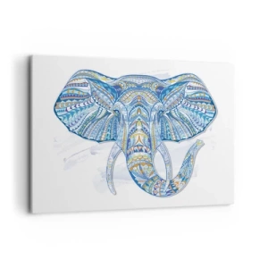 Vászonkép - Arannyal és kékkel kirakott - 100x70 cm