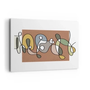 Vászonkép - Egy mosolyt érdemlő absztrakció - 120x80 cm