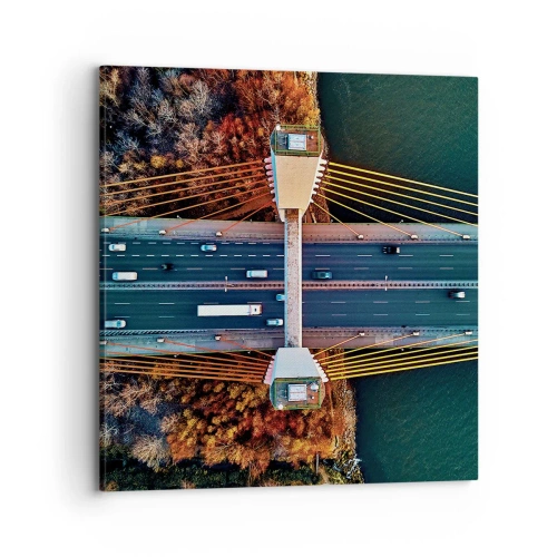 Vászonkép - TÚL a vizeken, túl az erdőkön - 70x70 cm