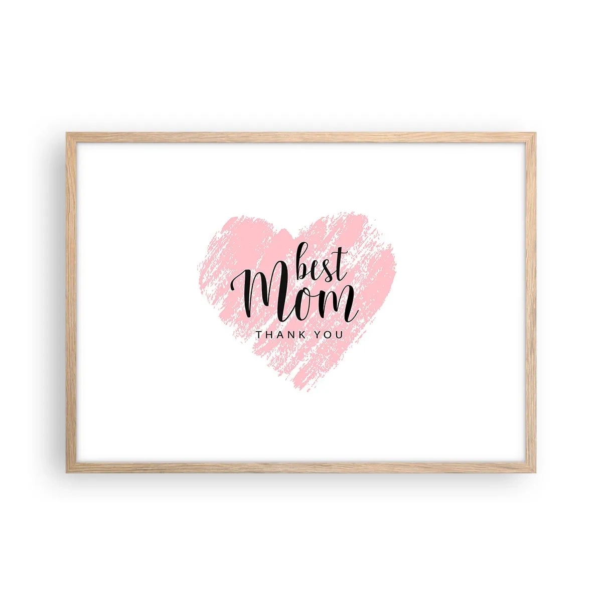 Poszter világos tölgy keretben - Mindig a megfelelő pillanat - 70x50 cm