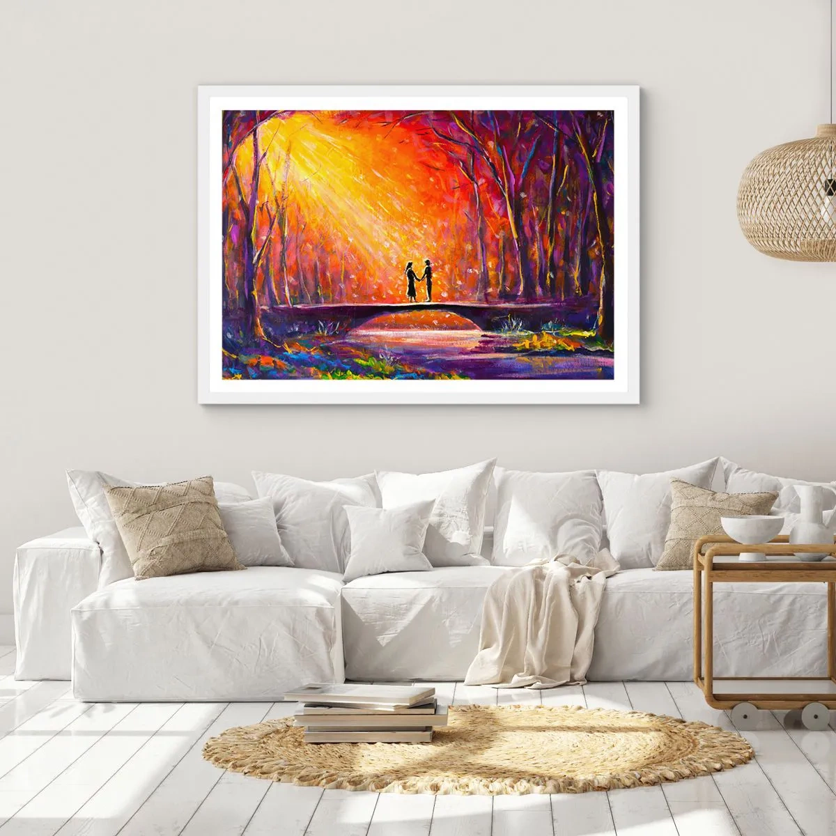 Poszter fekete keretben - Az ég is szereti őket - 91x61 cm