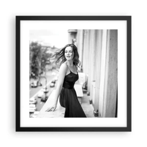 Poszter fehér keretben - Biztosan párizsi - 40x40 cm