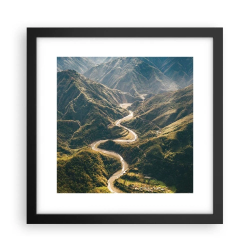 Poszter fehér keretben - A hegyek szívéből - 30x30 cm