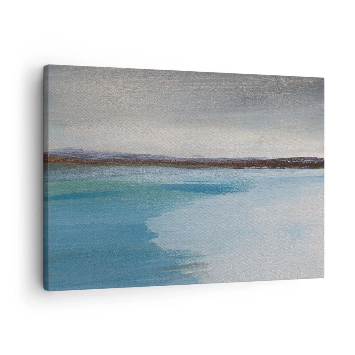 Vászonkép - Minimalista tájkép vízvonallal és horizonttal - 70x50cm - Vízszintes tájkép - Modern fali dekoráció nappalihoz és hálószobához ARTTOR