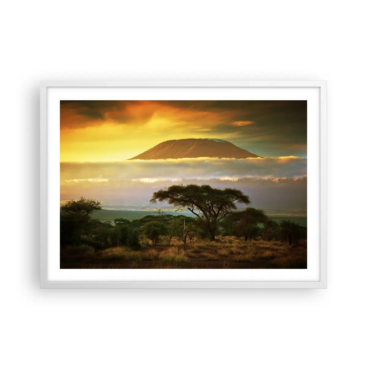 Poszter fekete keretben - Utazó álma - 70x50 cm