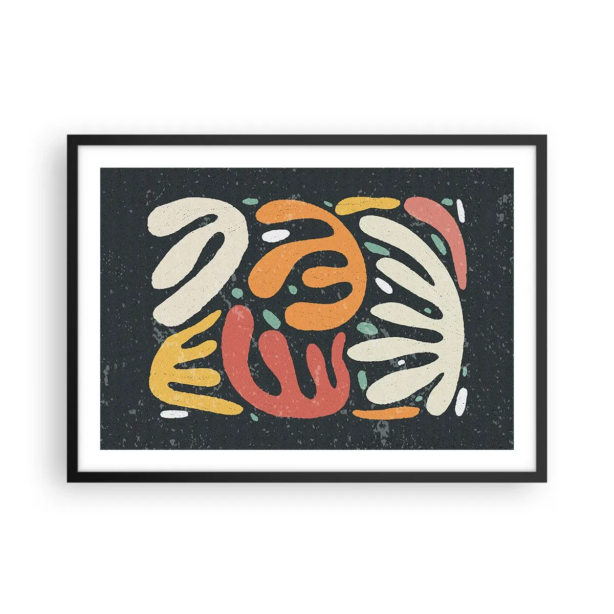 Poszter fehér keretben - Kompozíció - mindjárt elkaplak - 70x50 cm