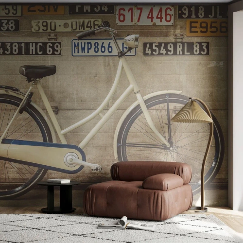 Fotótapéta Standard Eco - Komplexusok nélkül - Falfestmény, Kerékpár, Tányérok - 250x175 cm