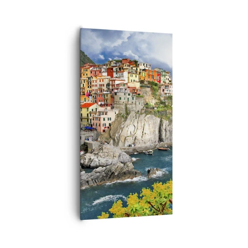 Vászonkép - Egy csoport a sziklákra simulva - 65x120 cm