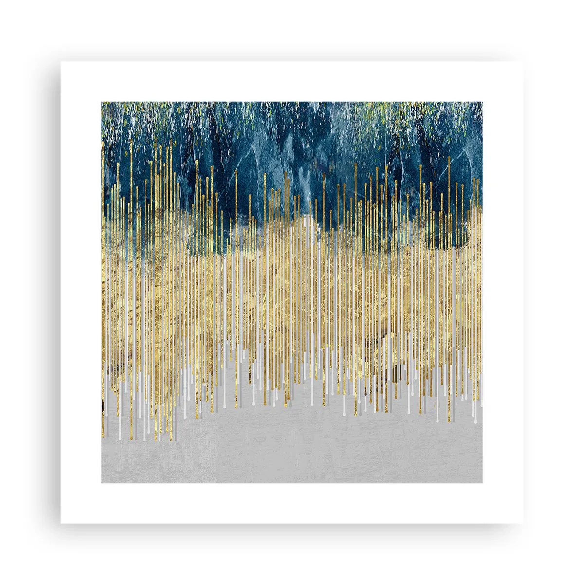 Poszter - Aranyozott határ - 40x40 cm