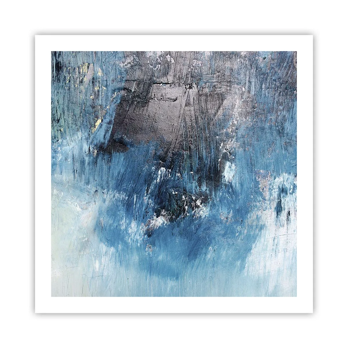 Poszter - Kék rapszódia - 60x60 cm