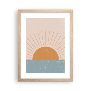 Poszter világos tölgy keretben - Mindennapi csoda - 30x40 cm