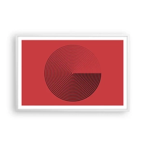 Poszter fekete keretben - Körkörös mozgás - 91x61 cm