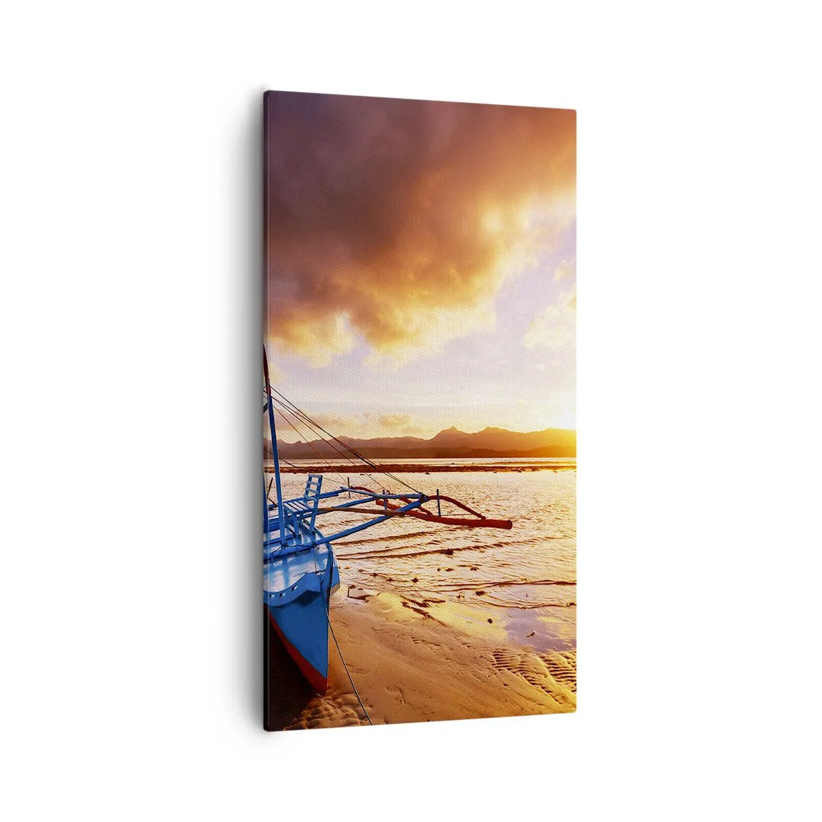 Vászonkép - Egy egész nap után nyújtózkodni a homokon - 55x100 cm