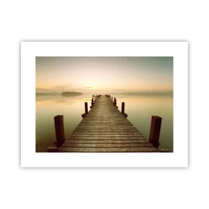 Poszter - Hajnal előtt, hajnal, fény - 40x30 cm