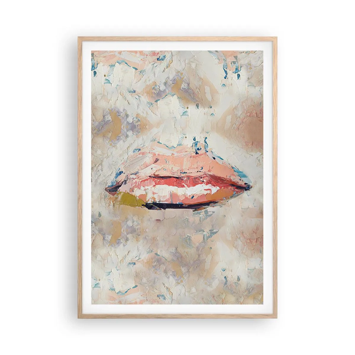 Poszter világos tölgy keretben - Felébreszti az érzékeket - 70x100 cm