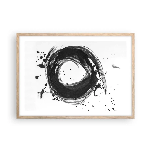 Poszter világos tölgy keretben - A teremtés örvénye - 70x50 cm