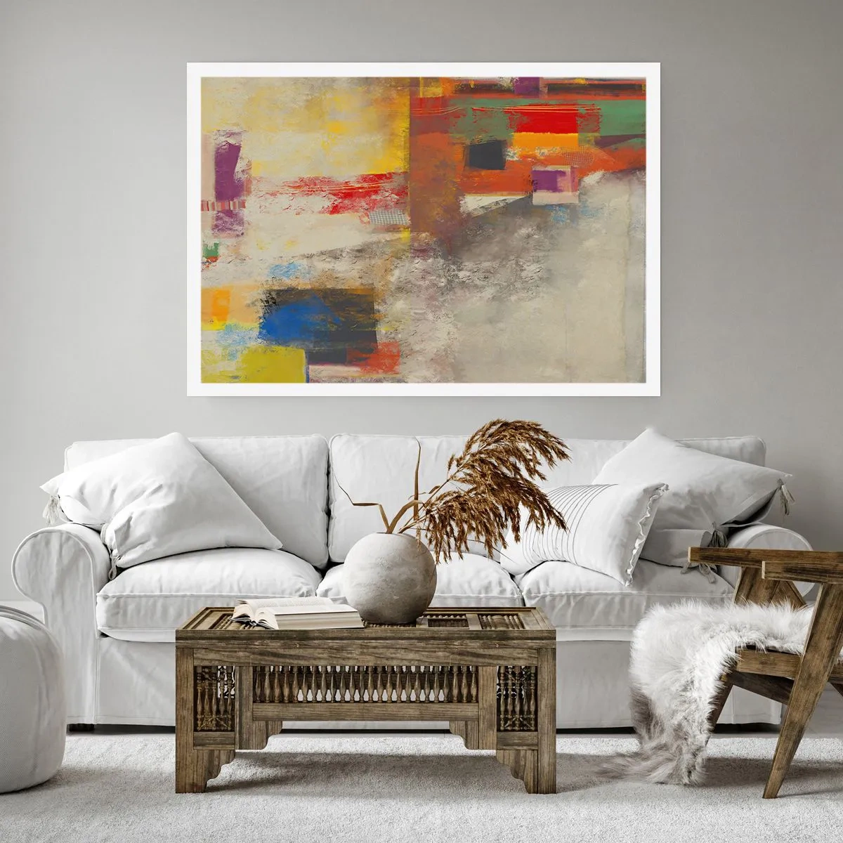 Poszter - Színgeometria - 50x40 cm