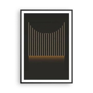 Poszter fehér keretben - Fedezze fel a sötétséget - 70x100 cm