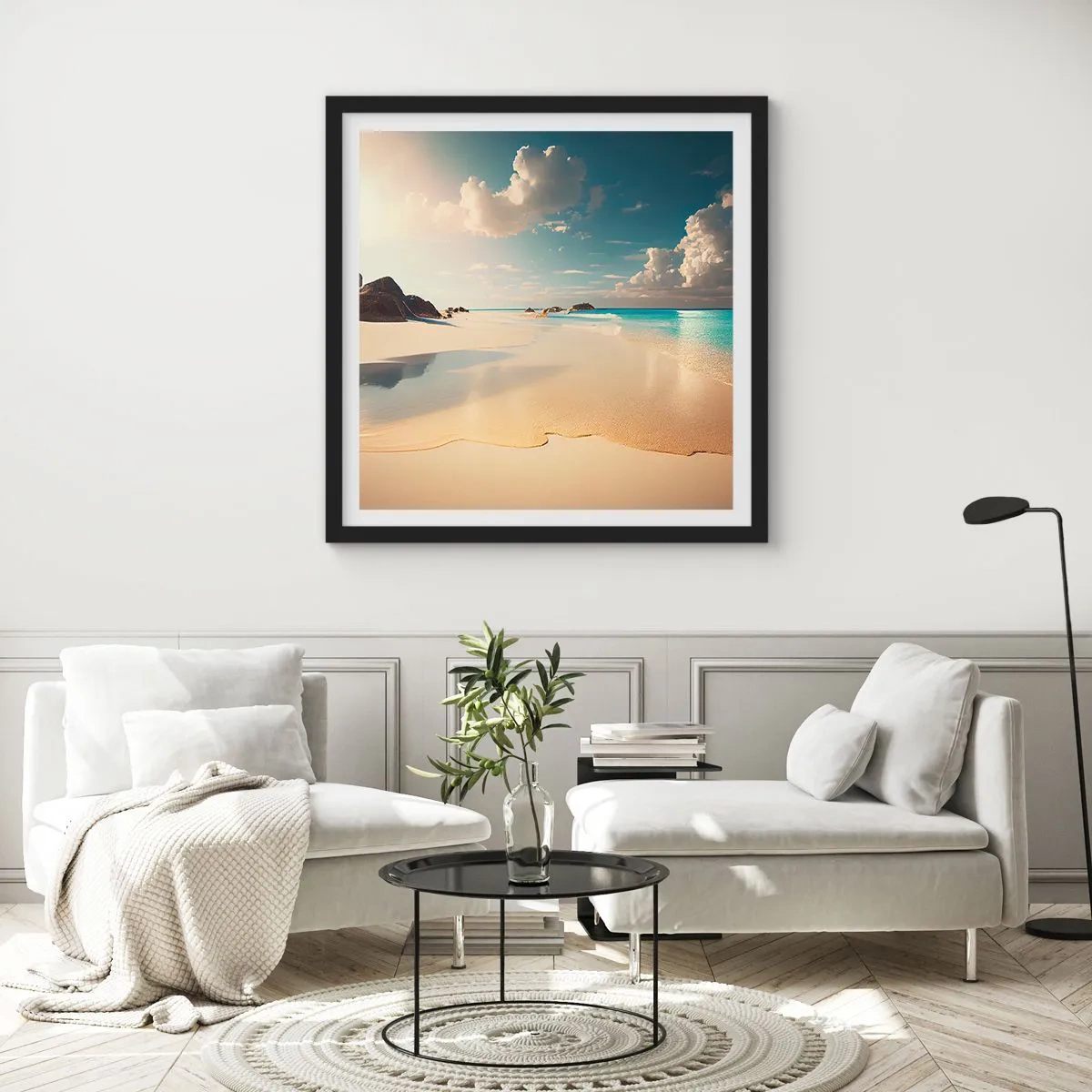 Poszter fehér keretben - Egy álomszerű nap - 50x50 cm