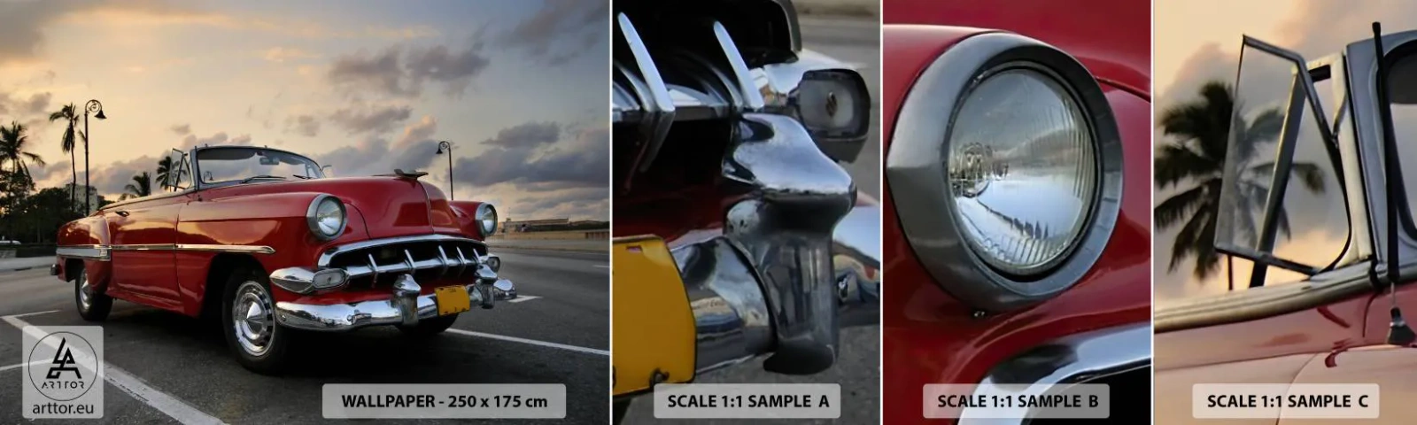 Fotótapéta Minta Standard Eco - A trópusok égető melege - Autó, Autóipari, Szüret - 100x30 cm