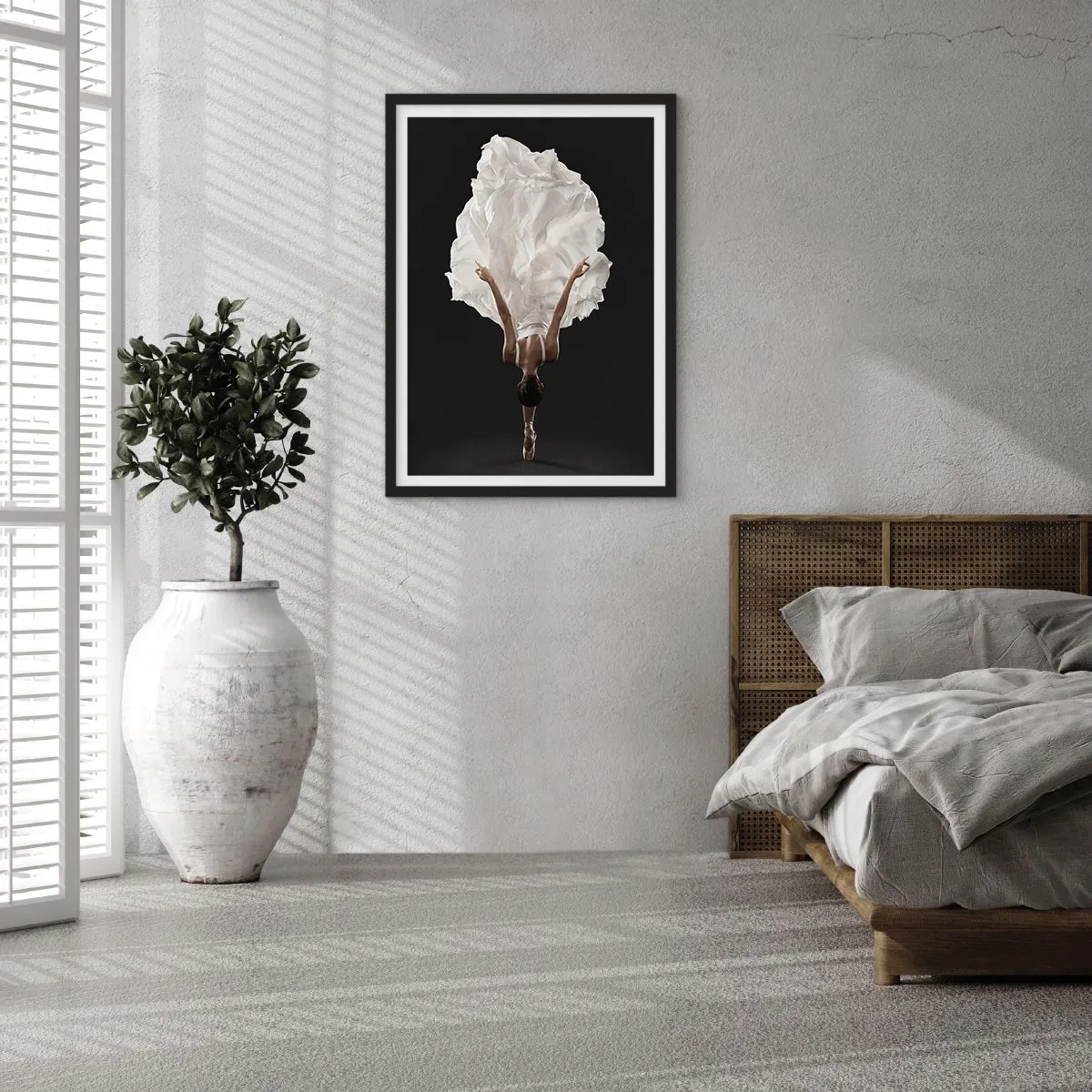 Poszter fehér keretben - Szokatlan sávok - 50x70 cm