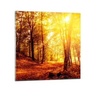 Üveg kép - Az arany tisztás felé - 70x70 cm