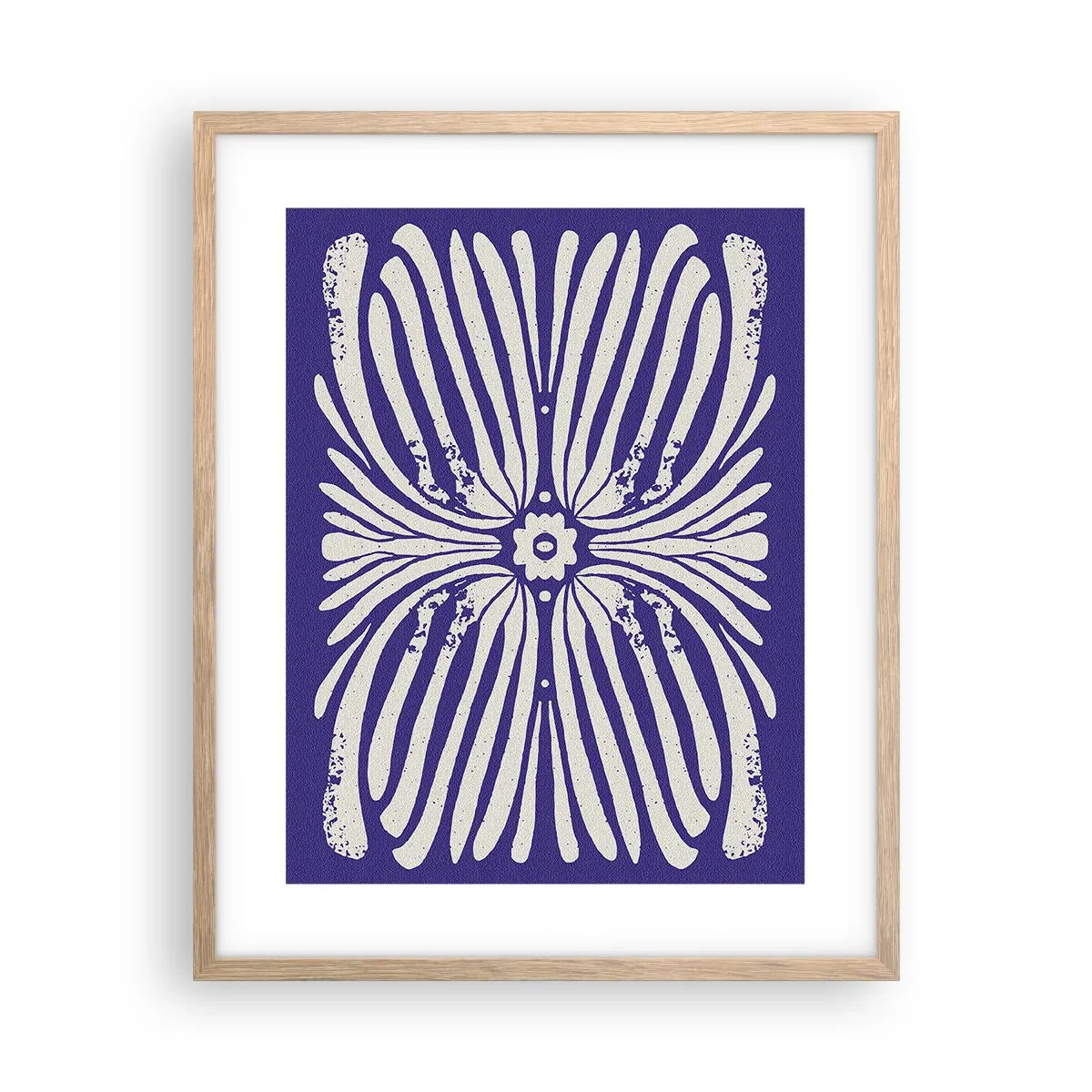 Poszter világos tölgy keretben - Etnikai inspirációk - 40x50 cm