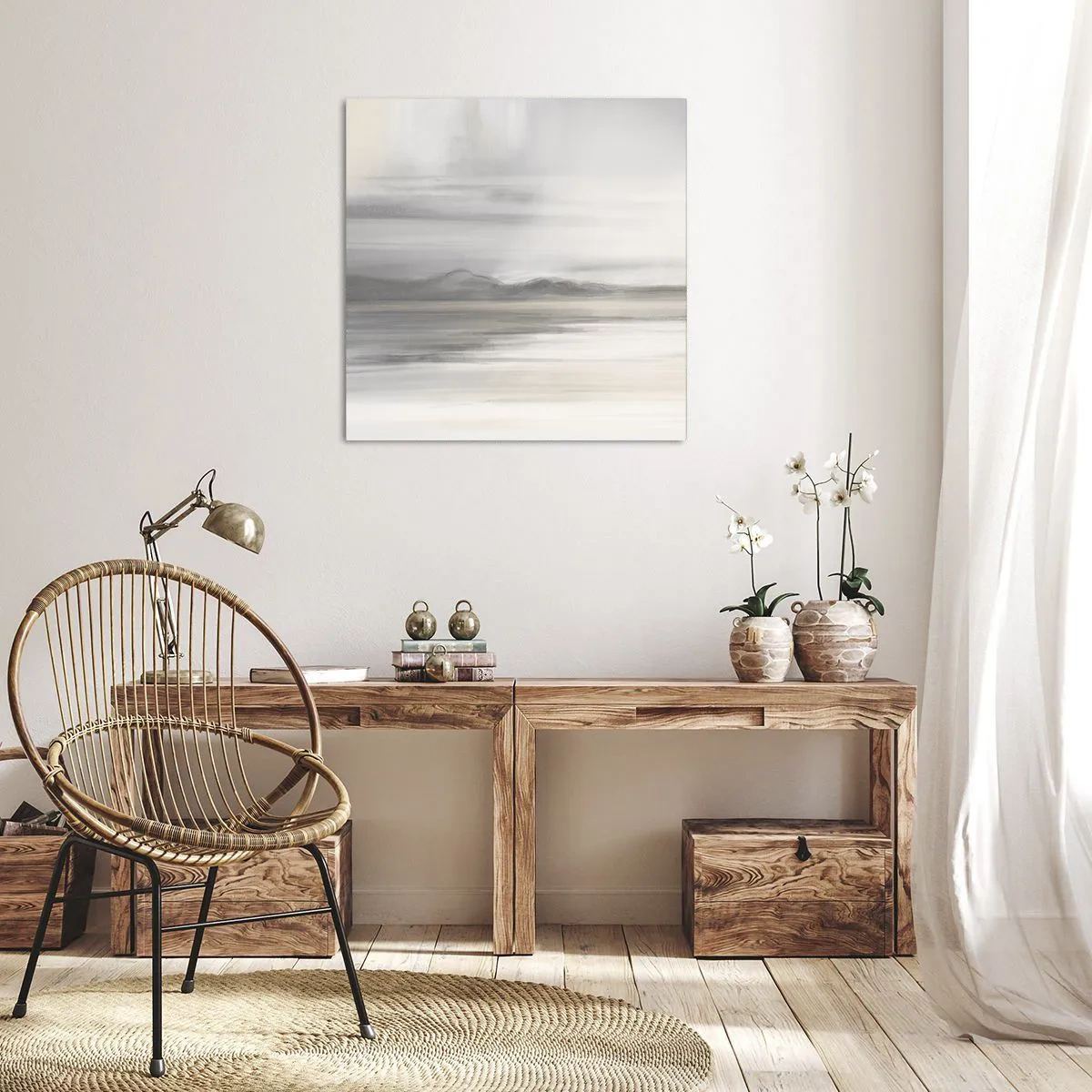 Vászonkép - Gondolkodó távolság - 40x40 cm